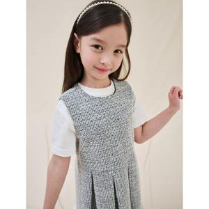 [빈폴키즈] 클래식 저지 트위드 원피스&자켓 SET 블랙 (BI5171G905)