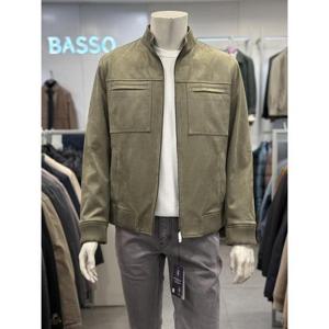 바쏘 세이브존01 비건 레더 스웨이드 포켓 카라 블루종 점퍼 (3컬러) BS-Z5UA25A