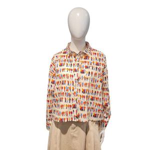 [페이지플린]프린트 박시 크롭 남방셔츠(F5ABL517A)