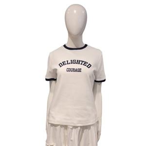 [페이지플린]레터링 배색 반팔 티셔츠(F5ATS503A)