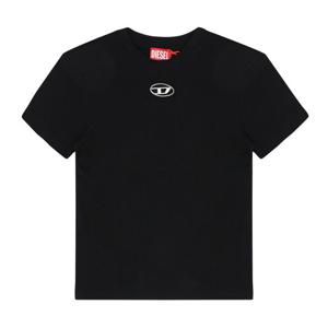 디젤 A16841 0CLBR 9XX (T-REGS-OD-Q1) 컷아웃 메탈릭 로고 여성 반팔티