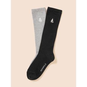 [빈폴키즈] 여아 베이직 반타이즈 2족 SET 그레이 (BI53KTG023)