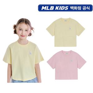 MLB키즈 여아 스몰로고 크롭티셔츠 (7FTSB0553)