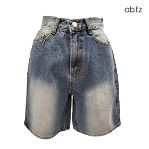 [에이비에프지]하이웨이스트 데님 반바지 APZ5QE36G