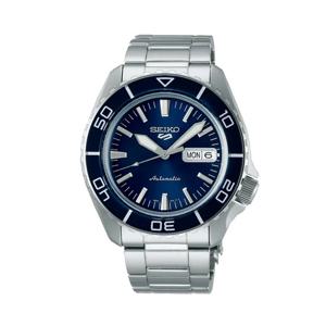 세이코 5 블랑팡 청판 블루 실버 오토매틱 메탈시계 SRPK97K1