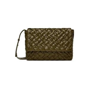 보테가베네타 메신저백 카키 럼플 메신저백 242798M170029