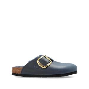 버켄스탁 보스턴 빅 버클 시어링 슬라이더 샌들 1028014