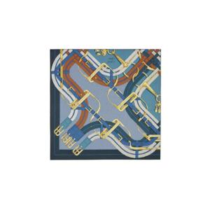 에르메스 모스 아 주엣 슈미즈 디테일 워시 스카프 90 페트롤 까라멜 모르도레 H073414S20