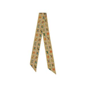 에르메스 쿠베튀르 에 테뉘 드 주르 트윌리 모르도레 블랑 블루 H061356S21