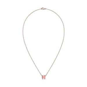 에르메스 미니 팝아슈 펜던트 로즈 골드 하드웨어   로즈 아잘레 H147992FO09