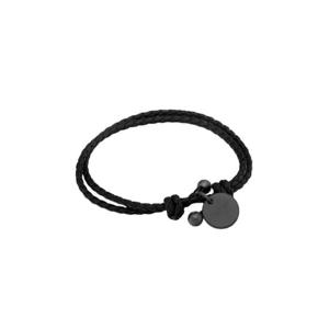 보테가 베네타 인트레치아토 나파 더블 브레이슬릿 블랙 339580V3UN11275