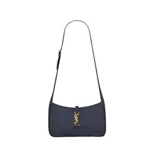 생로랑 르 5 A 7 크로스바디백 에코닐 리제너레이티드 나일론 네이비 블랙 733294-FABI1-4096