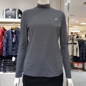 [루이까스텔]여성쿨블랙도트포인트터틀넥티셔츠/7LETS309B_BP