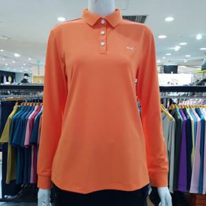 [루이까스텔]여성로고포인트긴팔카라티셔츠/7LETS303O_BP