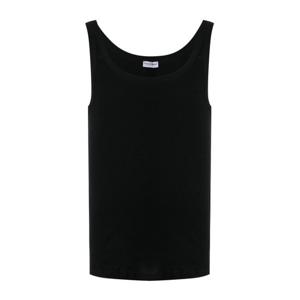 돌체앤가바나 블랙 리브 스쿱 넥 탱크 탑 M8C19JONN96 N0000