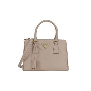 프라다 스몰 프라다 갤러리아 사피아노 레더 백 카메오 베이지 1BA896-NZV-F0770