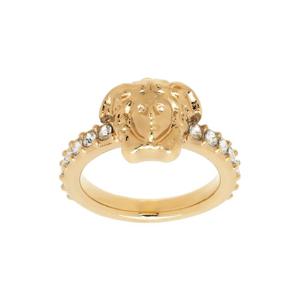 베르사체 반지 골드 라 메두사 크리스탈 링 242404F024005