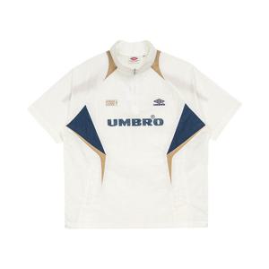 엄브로 HBL BLOKE 반팔 스탠넥 아노락 UQ223CWT52WHT