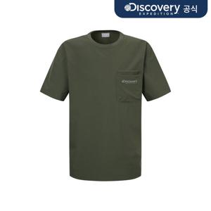 프레시벤트 우븐 남성 메쉬포켓 반팔티셔츠 (D.Khaki)  DMRS89053-DKS