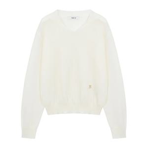 [에이비에프지]카라넥 V넥 여름 긴팔 니트 APZ2QW311D