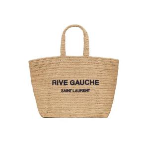 생로랑 라피아 크로쉐 리브 고쉬 서플 토트백 내츄럴 688864-GAAA1-2086