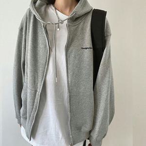 심플 무지 데일리 편안한 심플 꾸안꾸 여성 후드집업