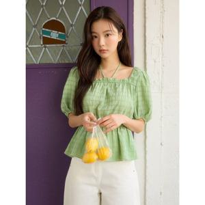 [올리브데올리브]볼륨 소매 스퀘어넥 블라우스 (OW5MB561)