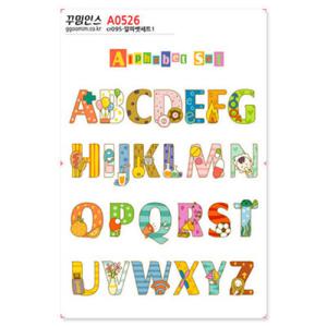 아트박스/꾸밈인스 A0526-꾸밈인스스티커_알파벳세트1
