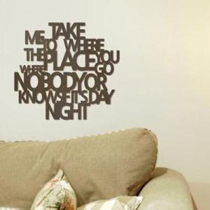 아트박스/디자인베이 [우드스티커] 테이크미 (반제품)