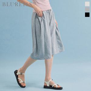 밴딩 핀턱 버뮤다 스웻 팬츠_BI5M1PT7491