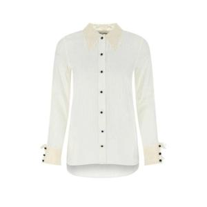 Saint Laurent 스트라이프 레이스 자수 셔츠 661141Y3D31 9601 TP942679934