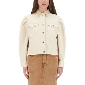 이자벨마랑 크롭 버튼 프론트 데님 재킷 VE0562FB C3G02I23EC