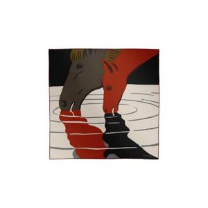 에르메스 워터폴 스카프 65 캐시미어 실크   나뛰렐 테라코타 그리 퐁쎄 H284153T23