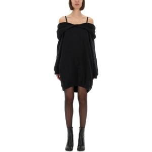 MM6메종마르지엘라 블랙 오프숄더 미니 원피스 S52DD0074 M2501