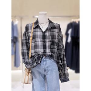 [숲]여름 루즈핏  체크셔츠 SB7LS3Z