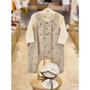 [에뜨와HB]2025년신상품 BE)모리말나염SET상하복 07S523003 신생아바디수트 여름바디수트