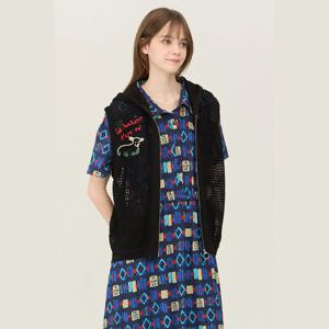 [베네통]메쉬 후드 니트 집업 베스트 (BAKV53531)