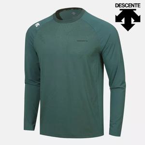 [데상트]데상트 자가드 긴팔 티셔츠 SP321TTL71DGRN 긴팔티