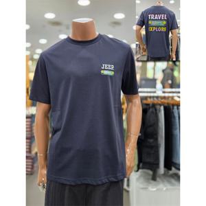 [지프]남녀공용 트레블 그릴 프린트 반팔티셔츠(JQ0TSU381_DG)_D