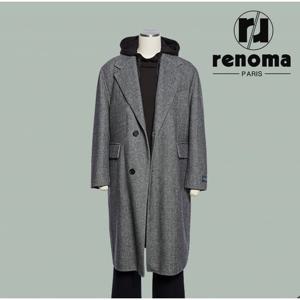 [레노마캐주얼]FW 가을겨울 그레이 헤링본짜임이 고급스러운 프리미엄 코트 RPLMBH62A