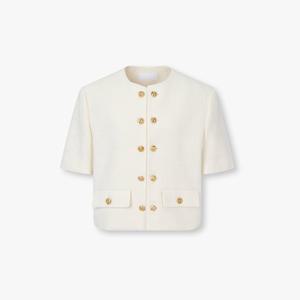 [보브]하프 슬리브 트위드 자켓7115210502