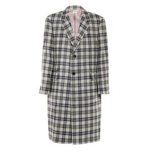 타탄체크 오버핏 울 코트 MOC906A F0008 035