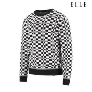 엘르골프 세이브존01 남성 전판 자가드 라운드 스웨터 6L13301 199