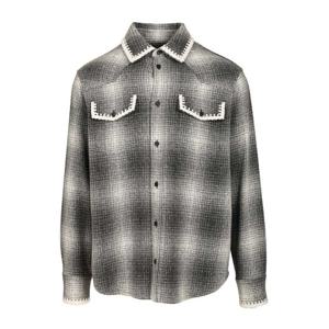 골든구스 체크 블렌드 울 저니 오버 셔츠 GMP02363 P002157 606
