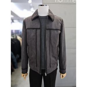 바쏘옴므 세이브존03 바쏘옴므 그레이 비건 스웨이드 블루종 점퍼 WSAGZ3UA32A