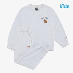 노스페이스키즈 애니메이트 스웻 세트-NM5MR62S
