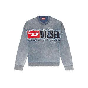 디젤 K 프론지 로고 패치 스웨트셔츠 A189150KICC8AT BLUE