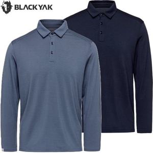 블랙야크 남성 가을 아웃도어 등산 긴팔 티셔츠 메리노 울 카라 긴팔티1 1BYKTFU008