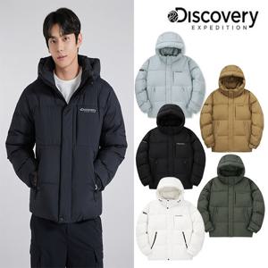 [디스커버리] 24FW 이월/남성/할인/[택가 379,000원]/세미오버핏/후드탈부착/베른 구스다운 숏패딩 DMDJ6A046