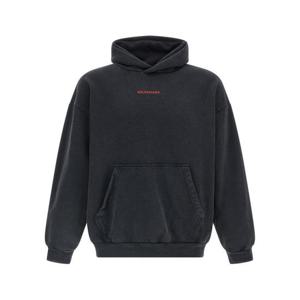 발렌시아가 후드 티셔츠 767877TTVJ28483 Black